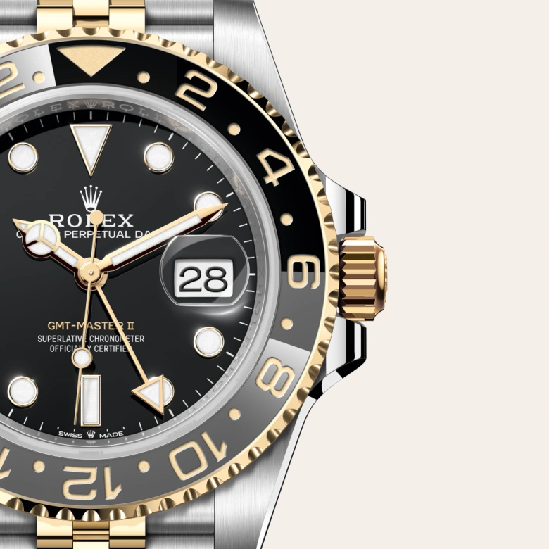rolex gmt-master ii in yellow rolesor - combination of oystersteel and yellow gold, m126713grnr-0001 - Chronolink