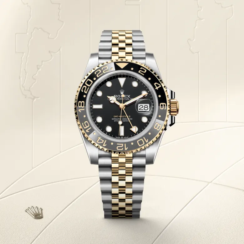 rolex gmt-master ii in yellow rolesor - combination of oystersteel and yellow gold, m126713grnr-0001 - Chronolink