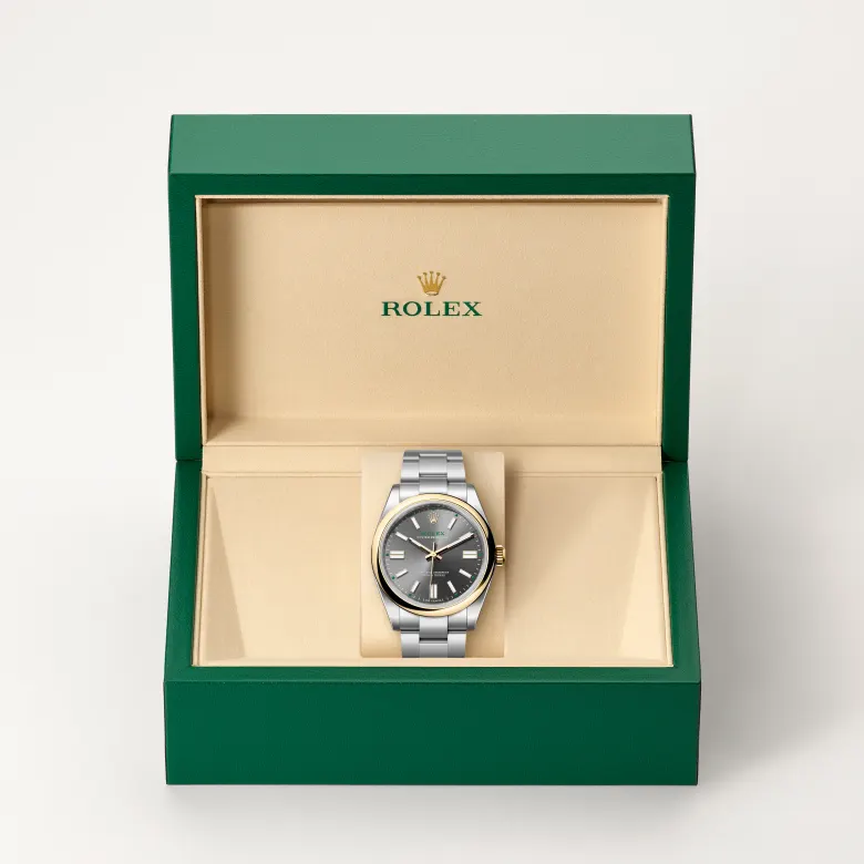 rolex oyster perpetual in yellow rolesor - combination of oystersteel and yellow gold, m134303-0001 - Chronolink