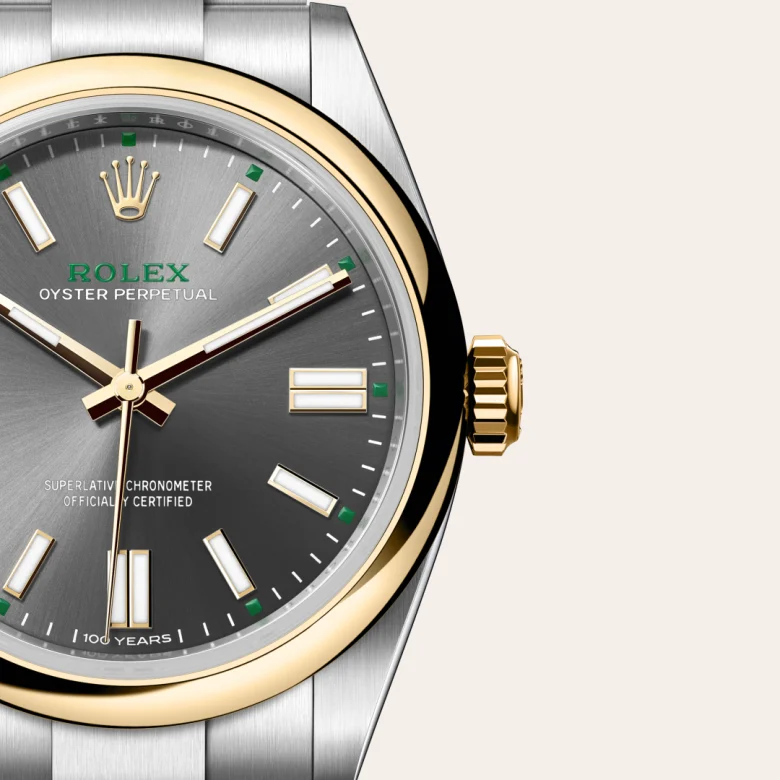 rolex oyster perpetual in yellow rolesor - combination of oystersteel and yellow gold, m134303-0001 - Chronolink