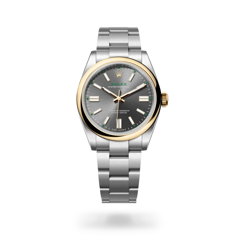 rolex oyster perpetual in yellow rolesor - combination of oystersteel and yellow gold, m134303-0001 - Chronolink